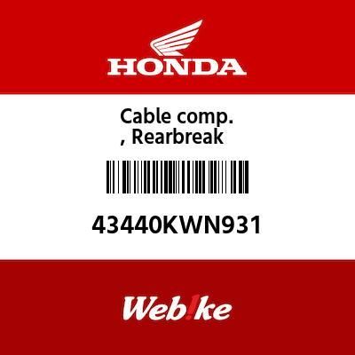 Kabel Rem Belakang PCX 125 43440KWN931 Honda Original Webike