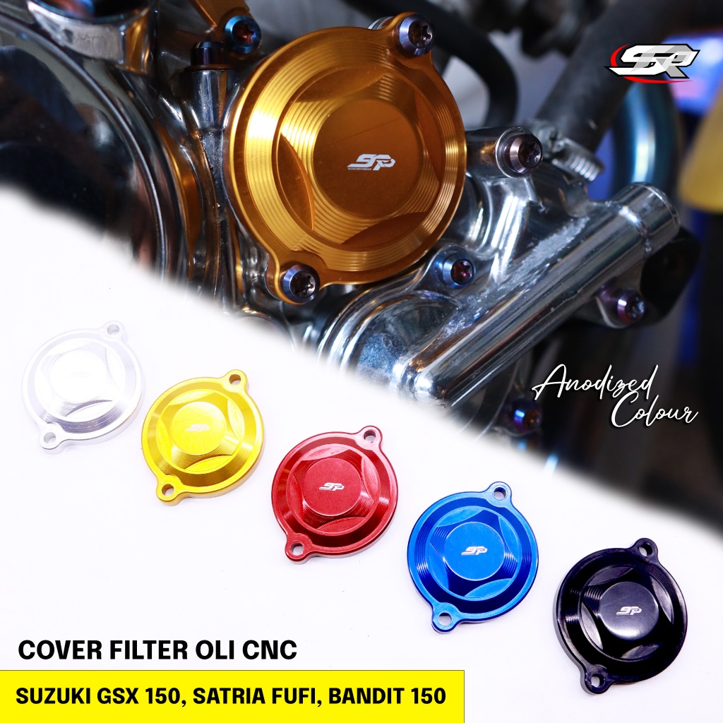 COVER TUTUP FILTER OLI CNC SUZUKI GSX 150 SATRIA FUFI BANDIT 150