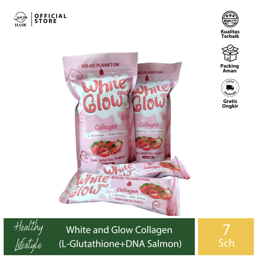 Kojic Plankton - White And Glow - Minuman Serbuk Collagen