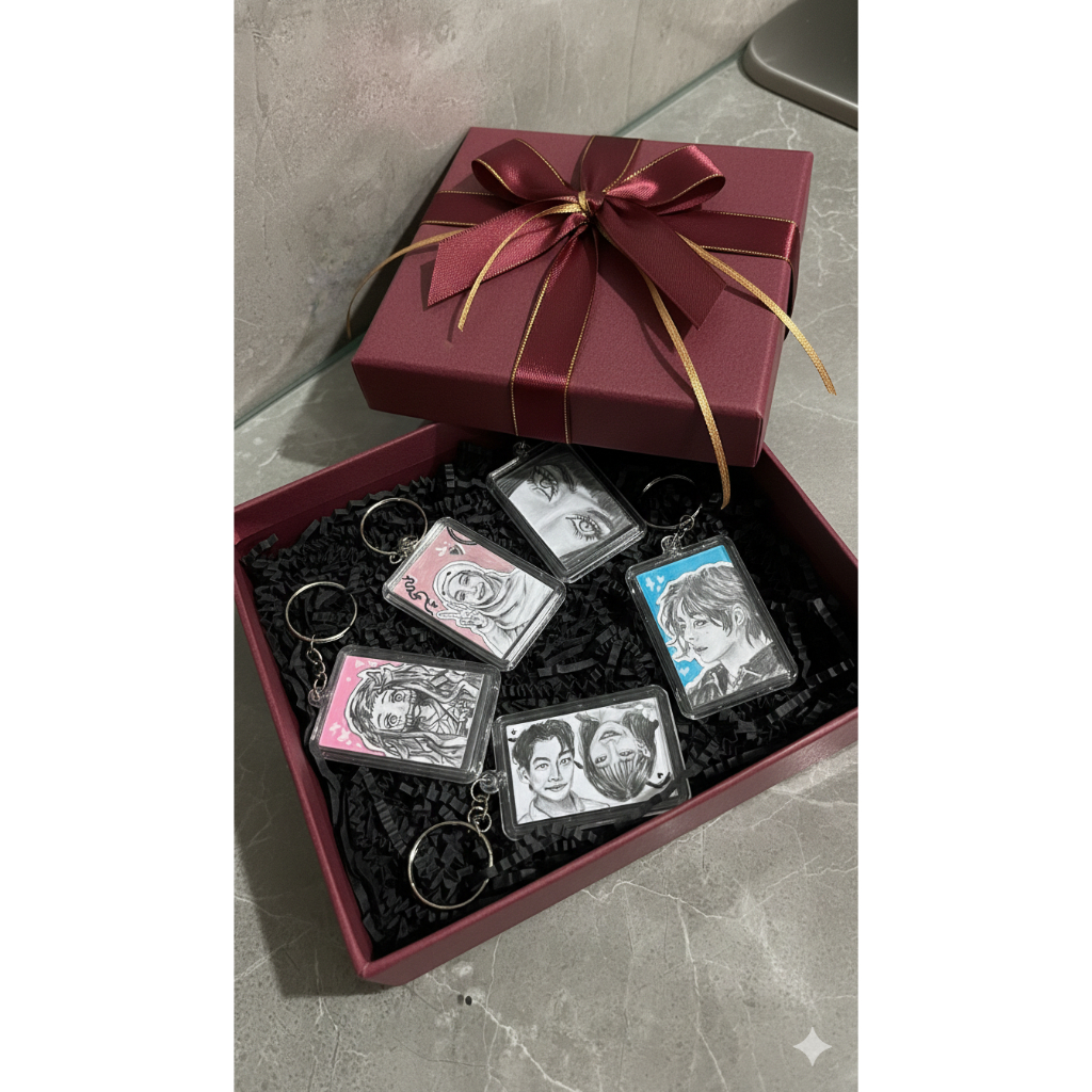 Gantungan Kunci Ganci Keychain Acrylic Handmade Custom