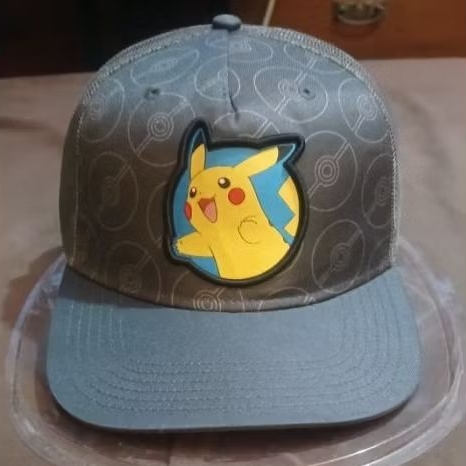 topi Pokemon, snapback,trucker,official tag,sz awal 55 cm
