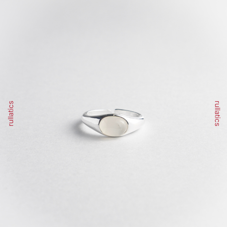 RULLATICS - Ovalith Ring - Cincin Solid Titanium Oval Ramping Adjustable Anti Karat Unisex