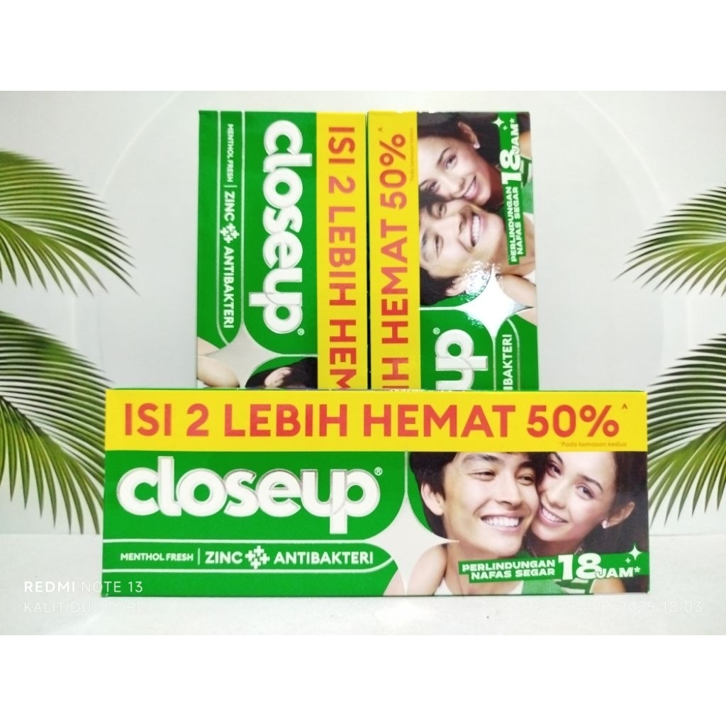 Pasta gigi Close up 160gr isi 2/Close Up