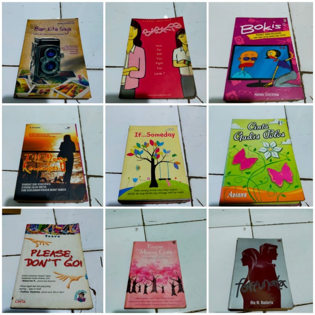 Novel Empat musim cinta / If someday / I' ll always remember / Sakie - Mariska / Cinta gadis polos /