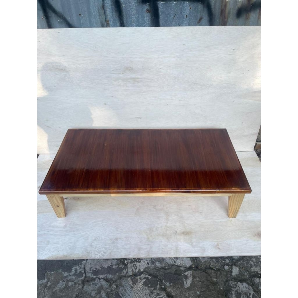 TERMURAH, Meja lesehan besar, PLT 120X60X30 walnut brown Meja makan lesehan, Meja lesehan besar, Mej