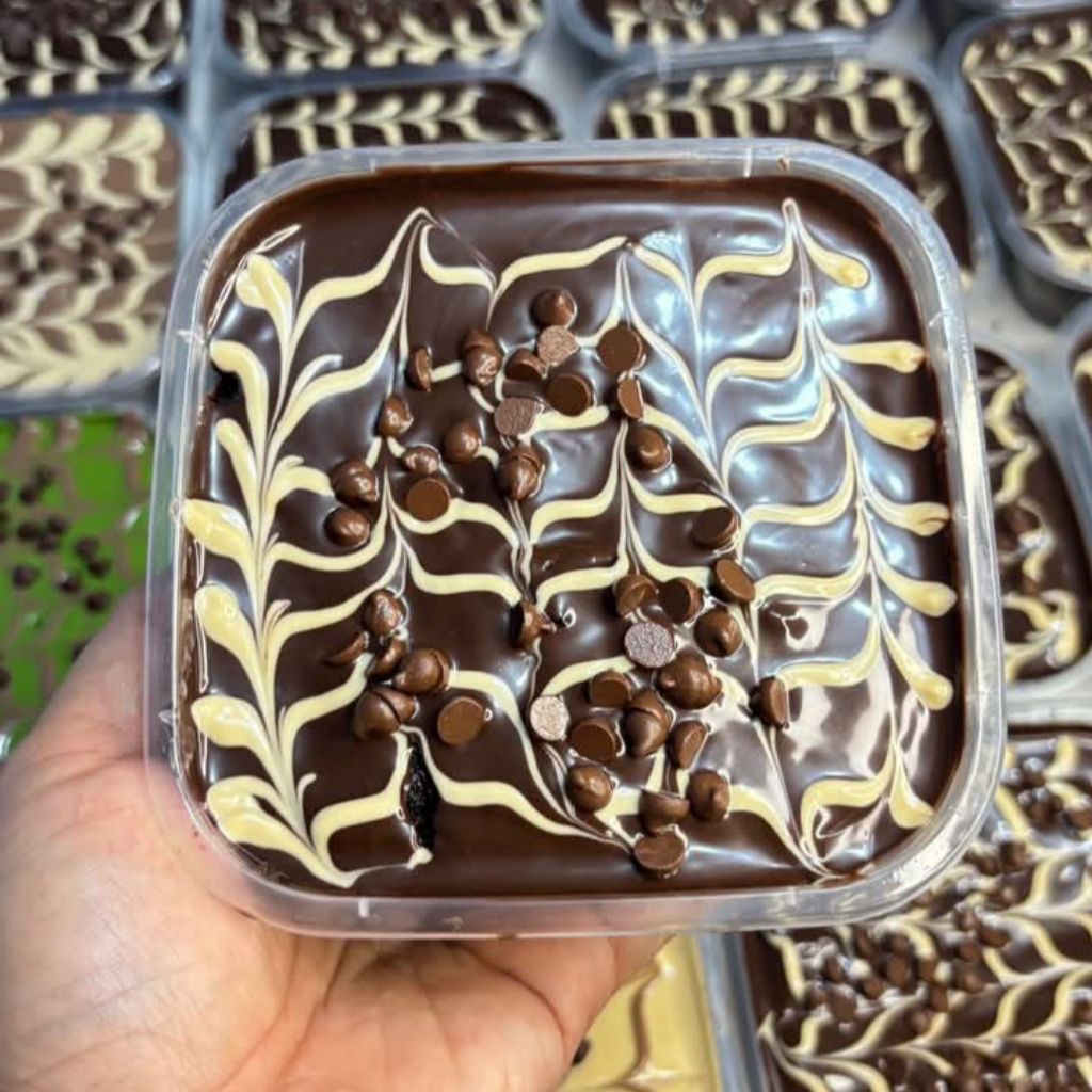 Terlaris Dissert Box Brownies coklat Kukus Lumer 150 Ml cup Thinwall Premium