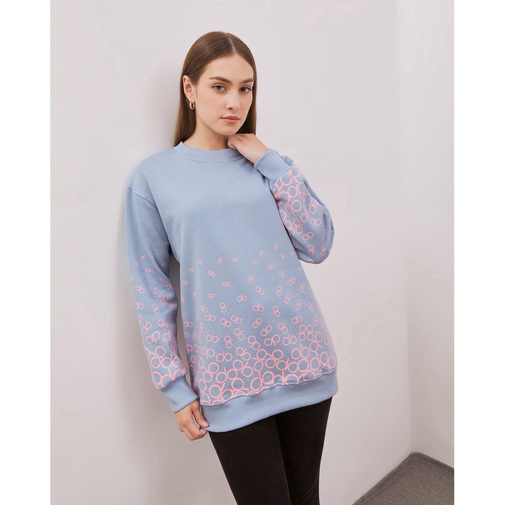 DONNA PRIVE-FLOWY SWEATER