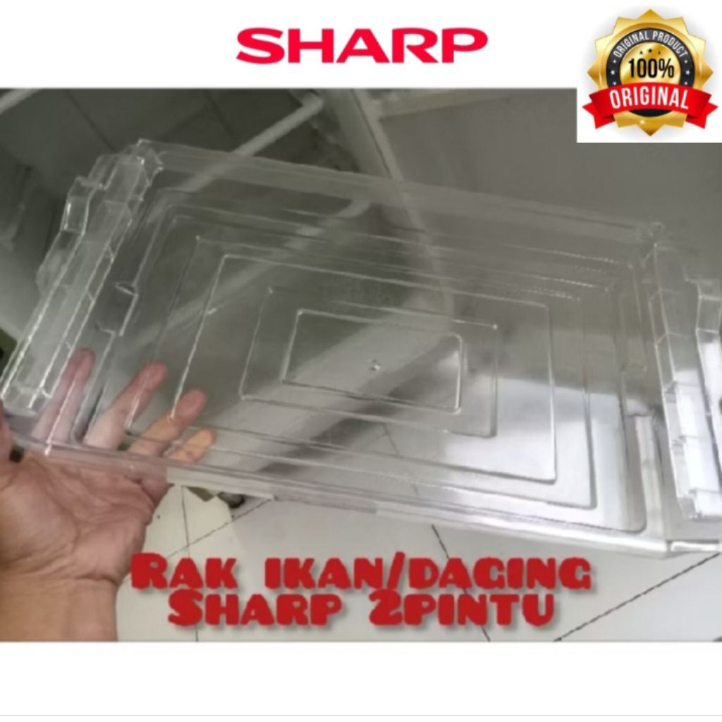 rak chiller. rak daging kulkas sharp 2 pintu