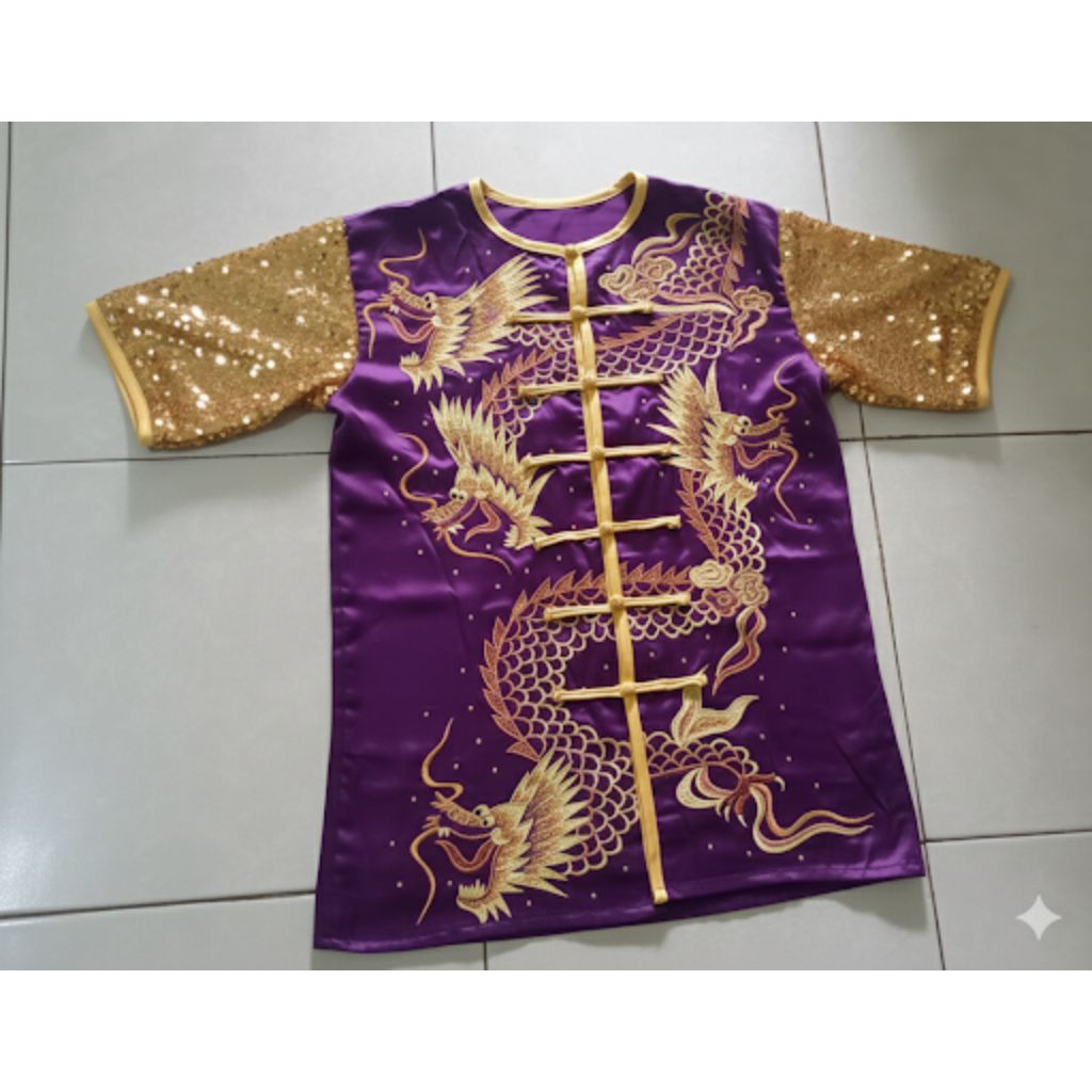 seragam wushu motif 9 kepala naga