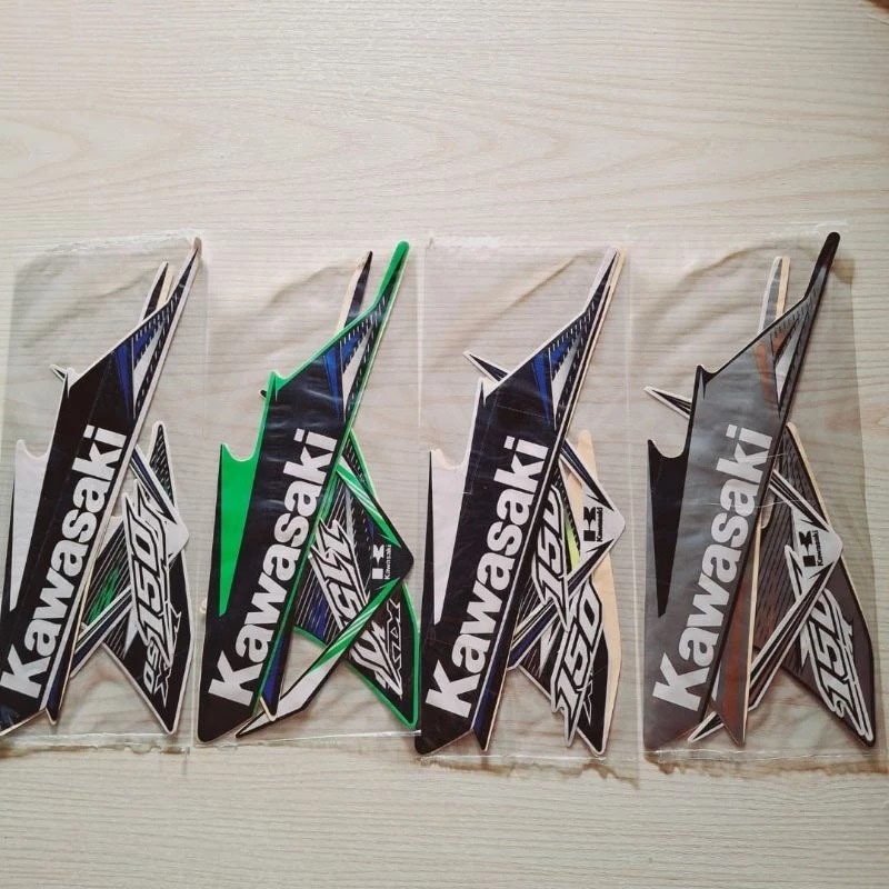 Stiker Striping sticker Kawasaki KLX 150 lama 2014 2015