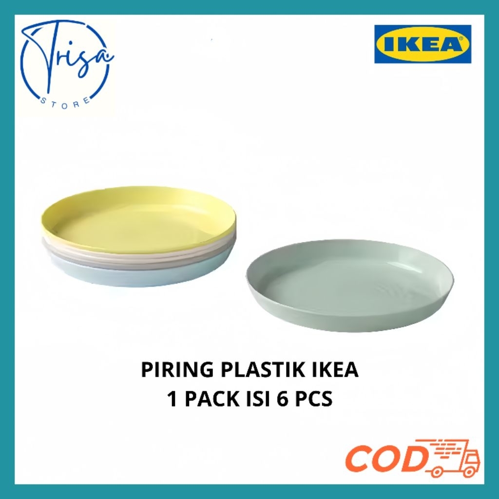 PIRING PLASTIK UNTUK ANAK PIRING KALAS IKEA, PIRING ANAK, PIRING 19 cm