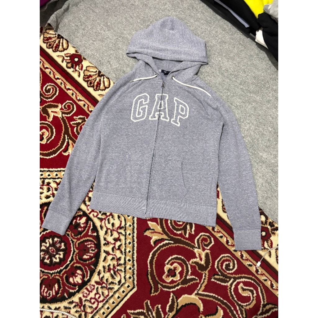 ​[GAP] Zip Up Hoodie Misty Grey - Outerwear Vintage Zipper