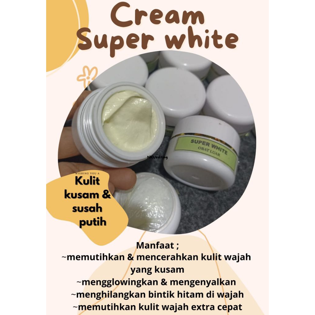 Cream Ori Farma Label hijau Super White
