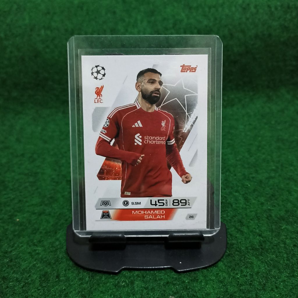 KARTU BOLA MOHAMED SALAH LIVERPOOL TOPPS MATCH ATTAX 25/26