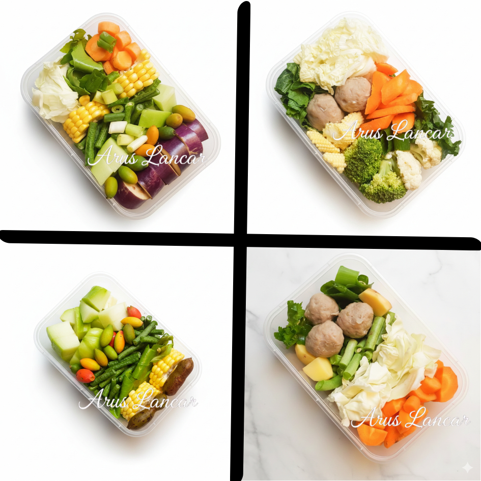 Paket Sayur Segar Foodprep Siap Masak & Praktis Kirim Instan