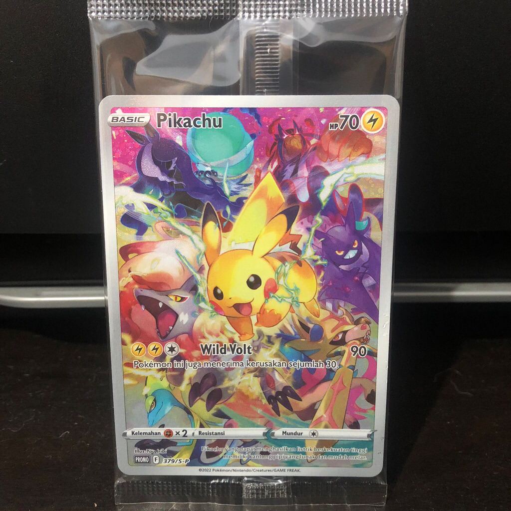 Pikachu Promo 379/S-P VStar semesta kartu pokemon indonesia
