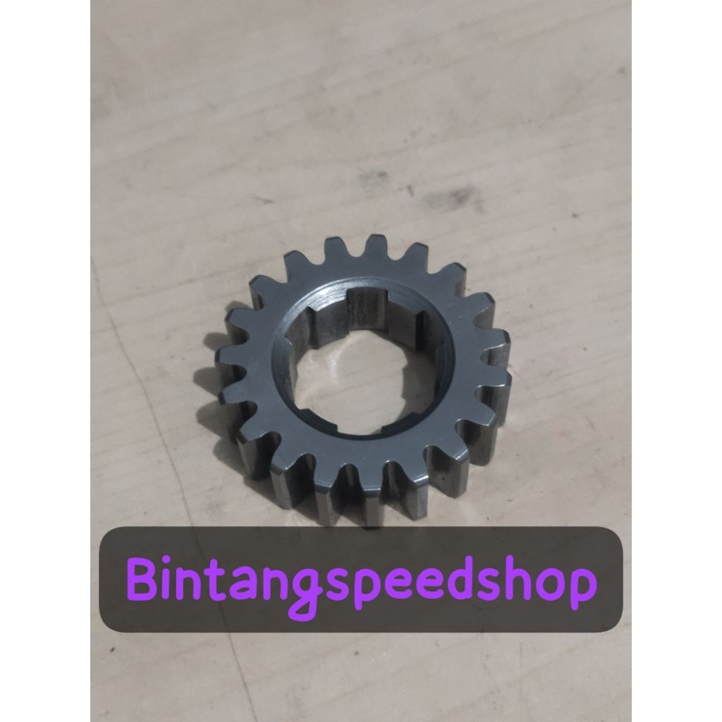 Rasio Racing Megapro/MP gigi 2 mata 19 lawan std