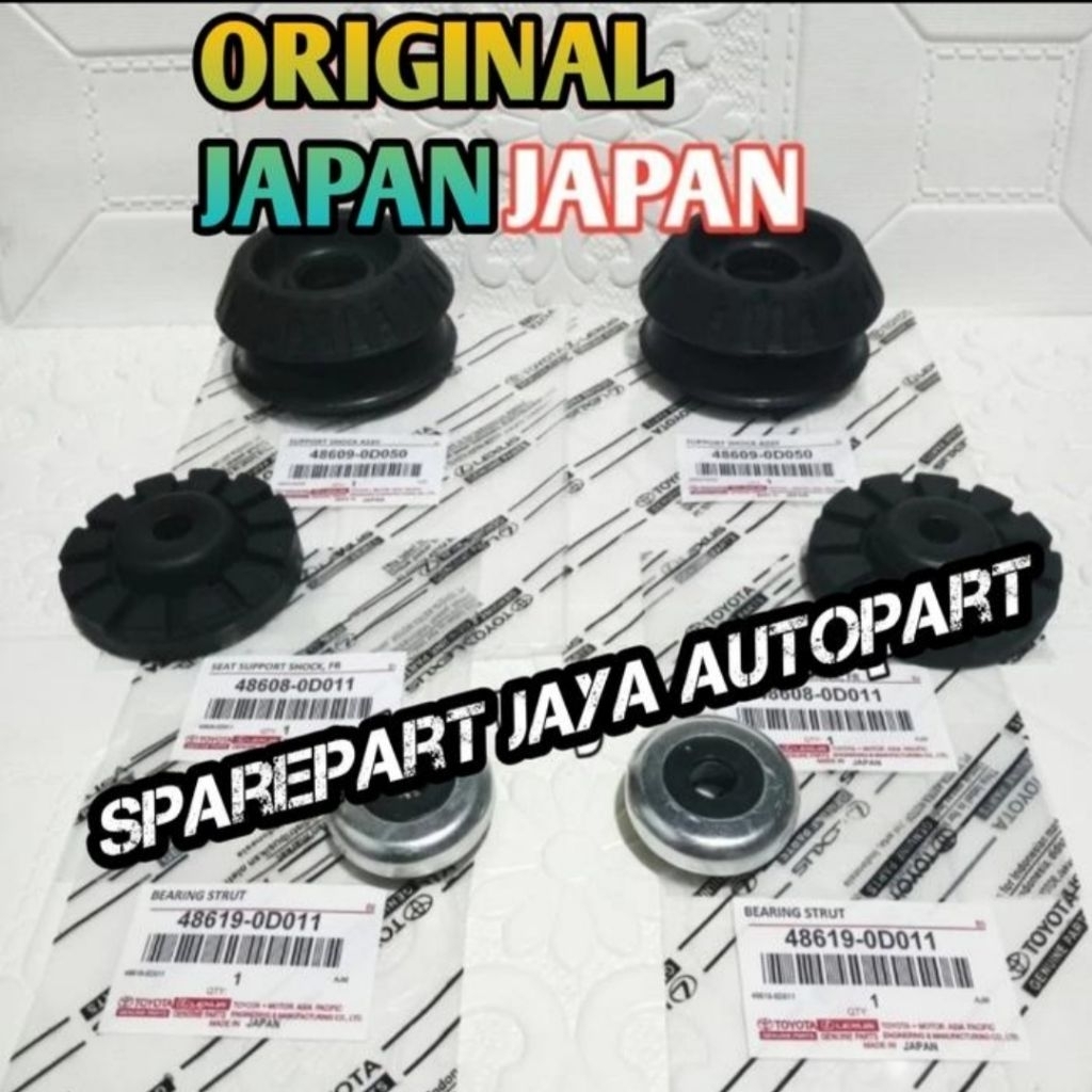 support shock depan +bearing +tatakan support shock Toyota Vios Yaris gen2  original Japan