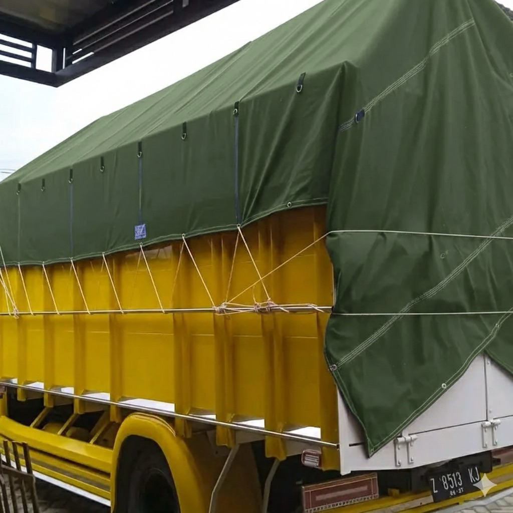 TERPAL JUMBO KAIN CV tentara uk 4x4m,4x5m,5x5m,4x6m.DLL terpal truk,,Jeep,, pickup