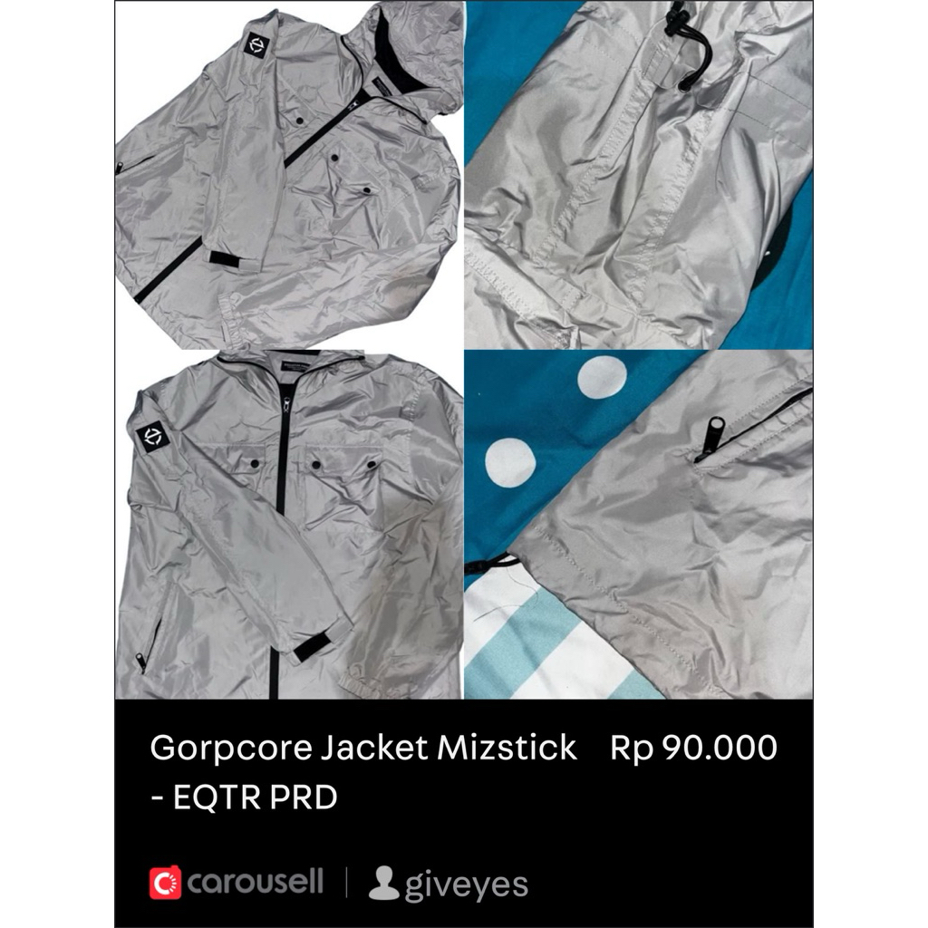 Gorpcore jacket mizstick EQTR PRD