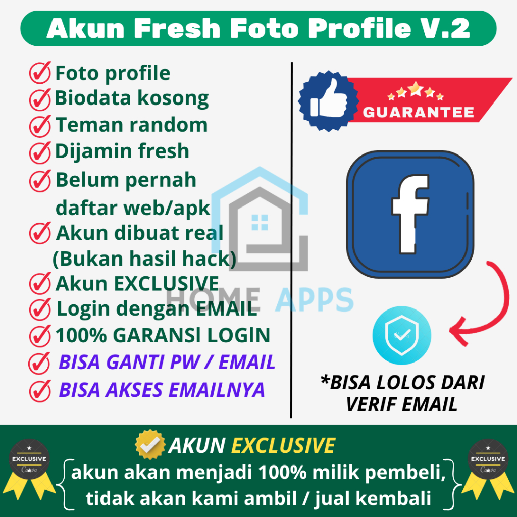Akun Efabaeh Fresh Foto Profile Akses Temp Mail Bergaransi / A2f / 2FA (Pilih di varian)