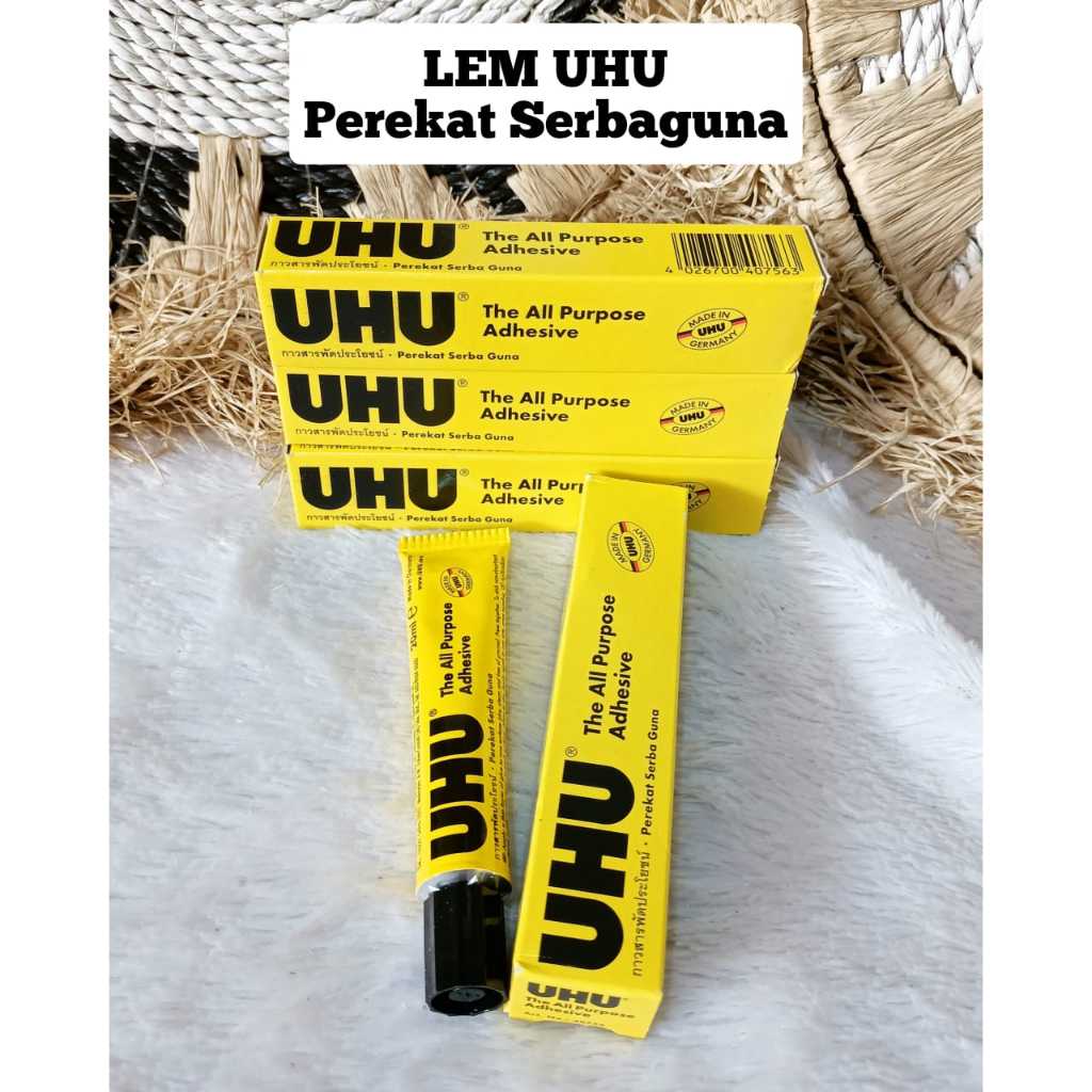 LEM UHU PEREKAT SERBAGUNA 20ml / STICK / SUPER GLUE 3GR LEM KAYU,BESI KACA/