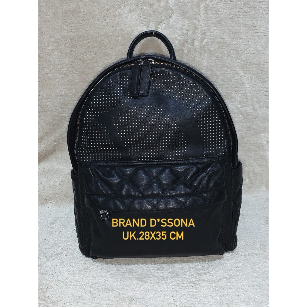 Brand D*ssona Preloved Tas Ransel kulit wanita