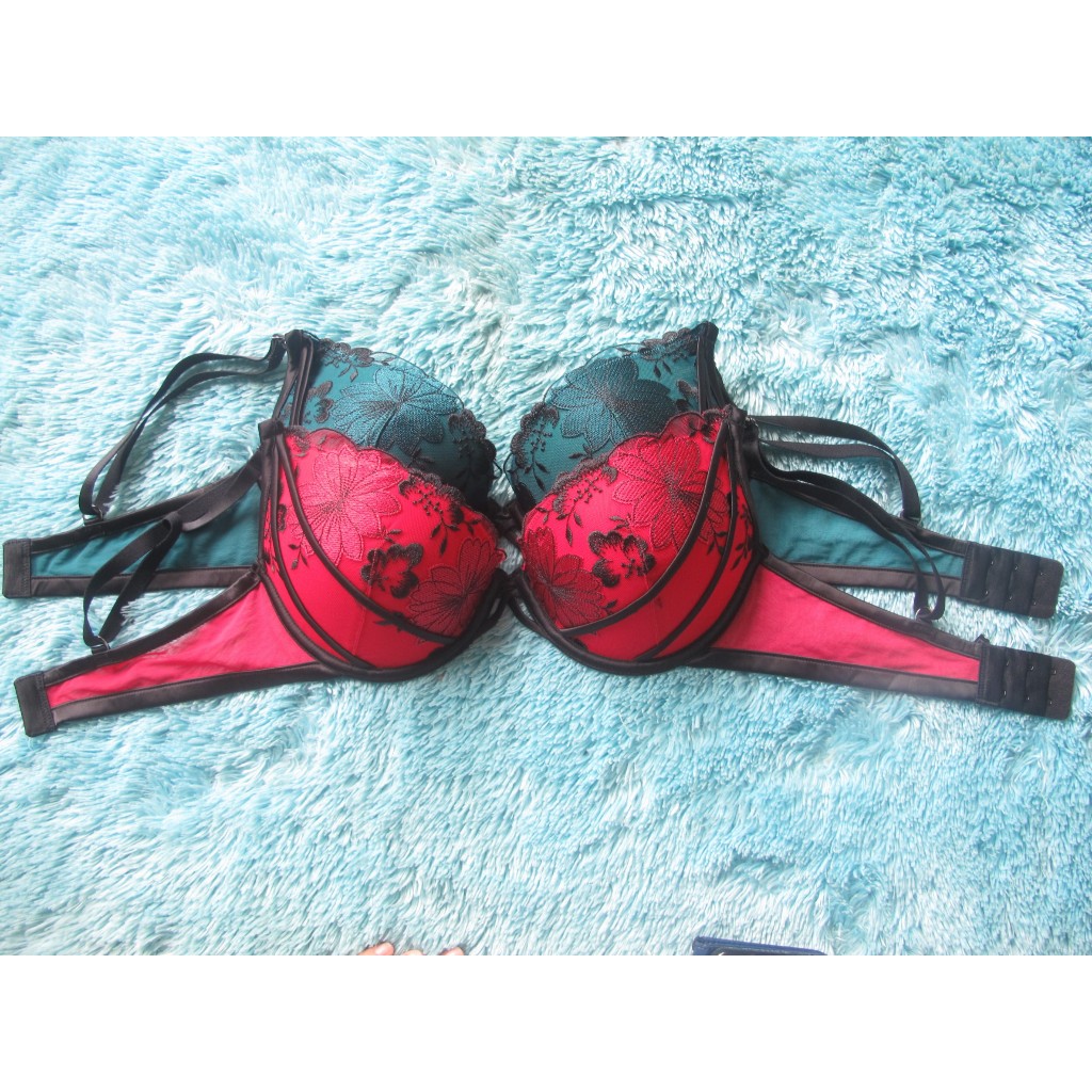PUSH UP BRA LEVEL 3 BONPRIX LACE SIZE 32D (D70) 32DD/32E (70DD) 34D (D75) 36D 36DD/36E (80DD) 38C (C