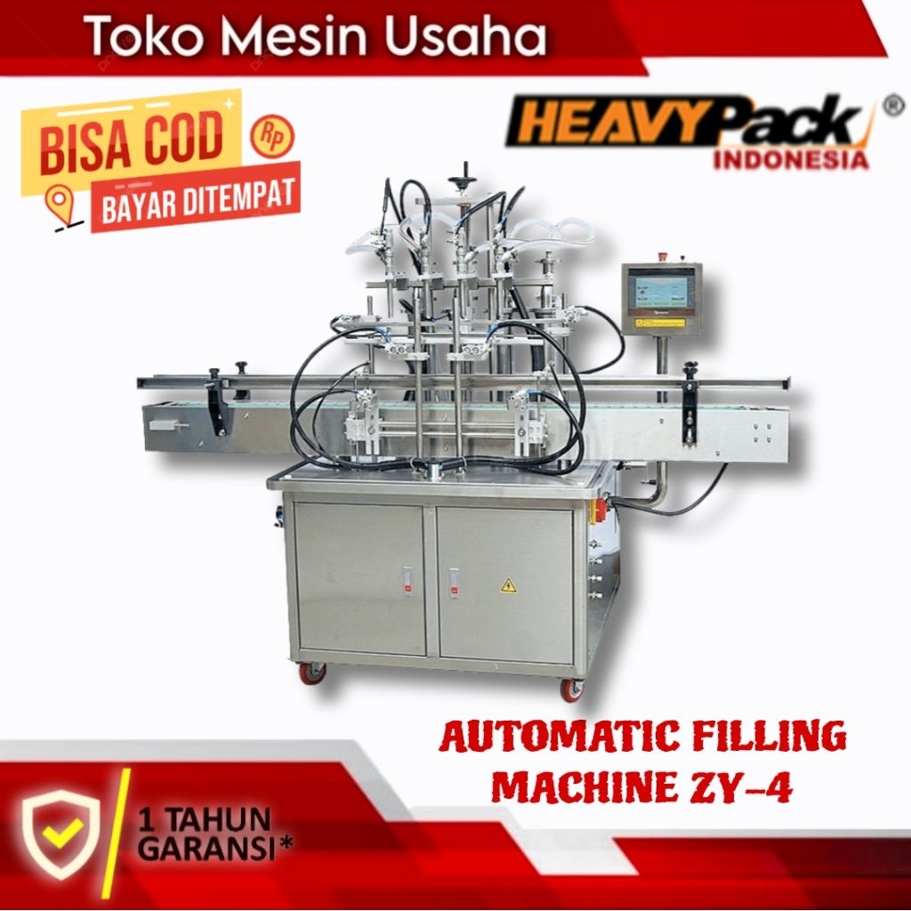 Mesin Filling Liquid Automatic 4 Nozzle ZY-4 HEAVYPACK
