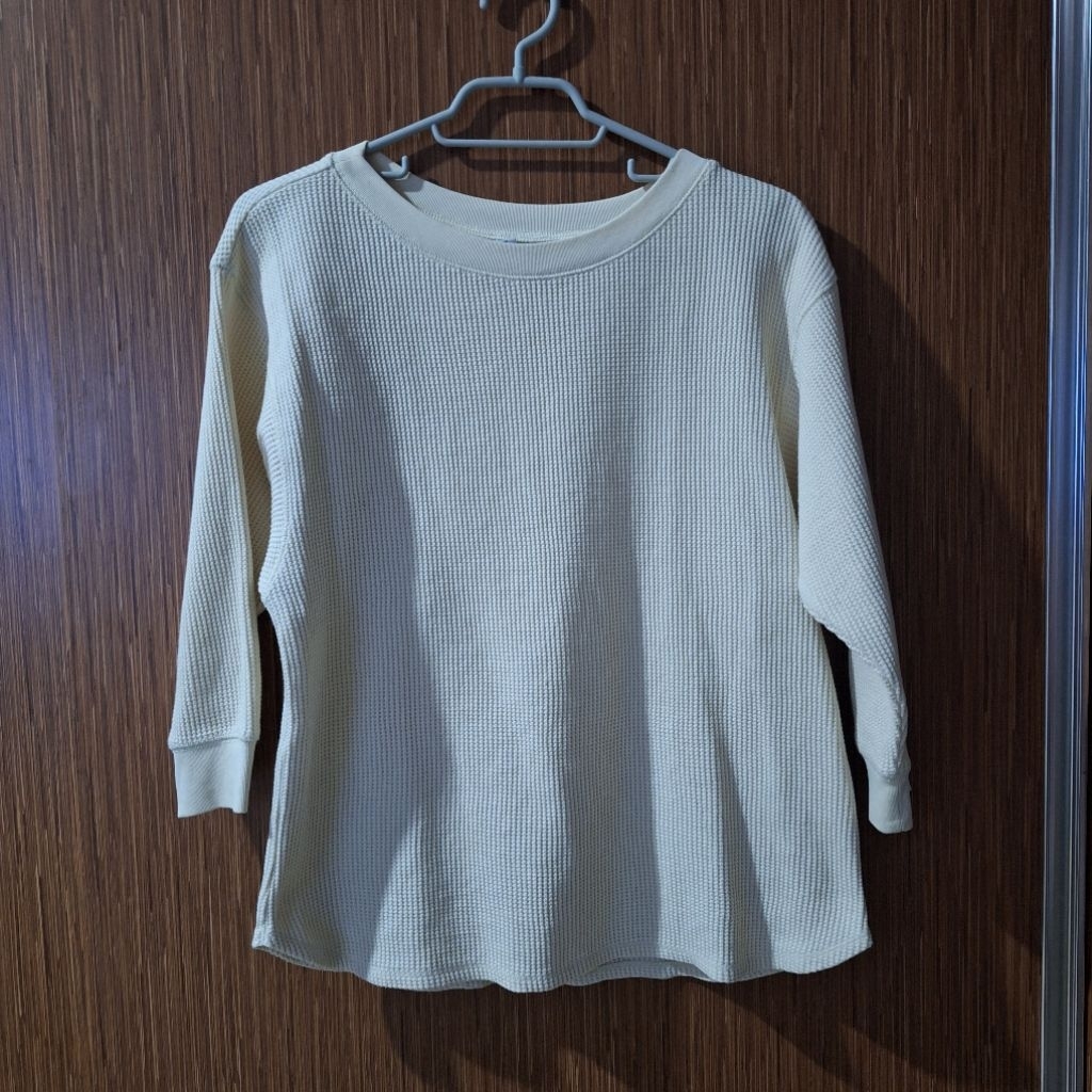 PRELOVED BLOUSE UNIQLO WAFFLE