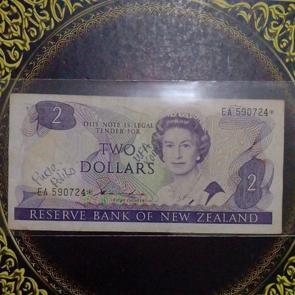 Uang New Zealand 2 dollar vf