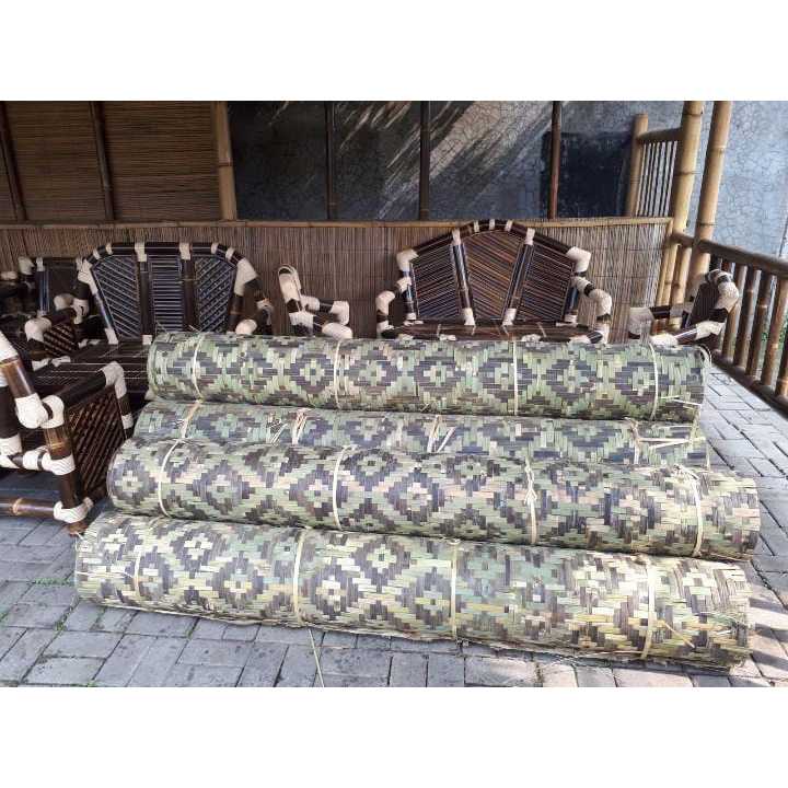 Bilik Gedeg Bambu Motif