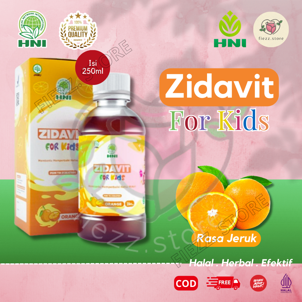 Zidavit Kids HNI, Zidafit HNI Suplemen Penambah Nafsu Makan Anak HNI HPAI