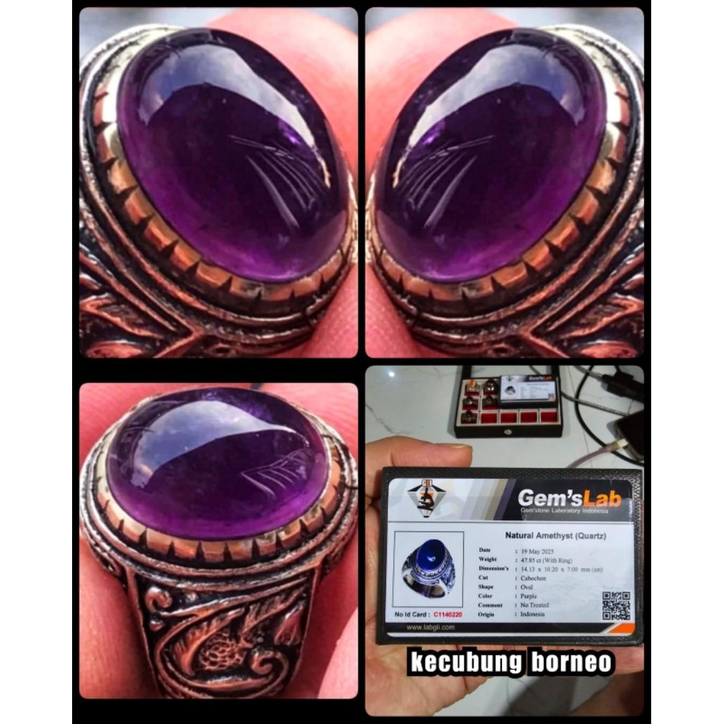 natural batu kecubung Kalimantan super lawasan bos