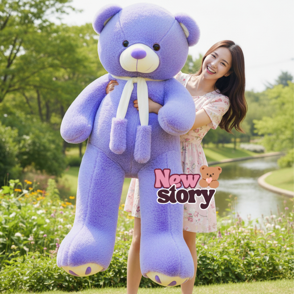Boneka Teddy Bear Telapak Syal 1,2 M
