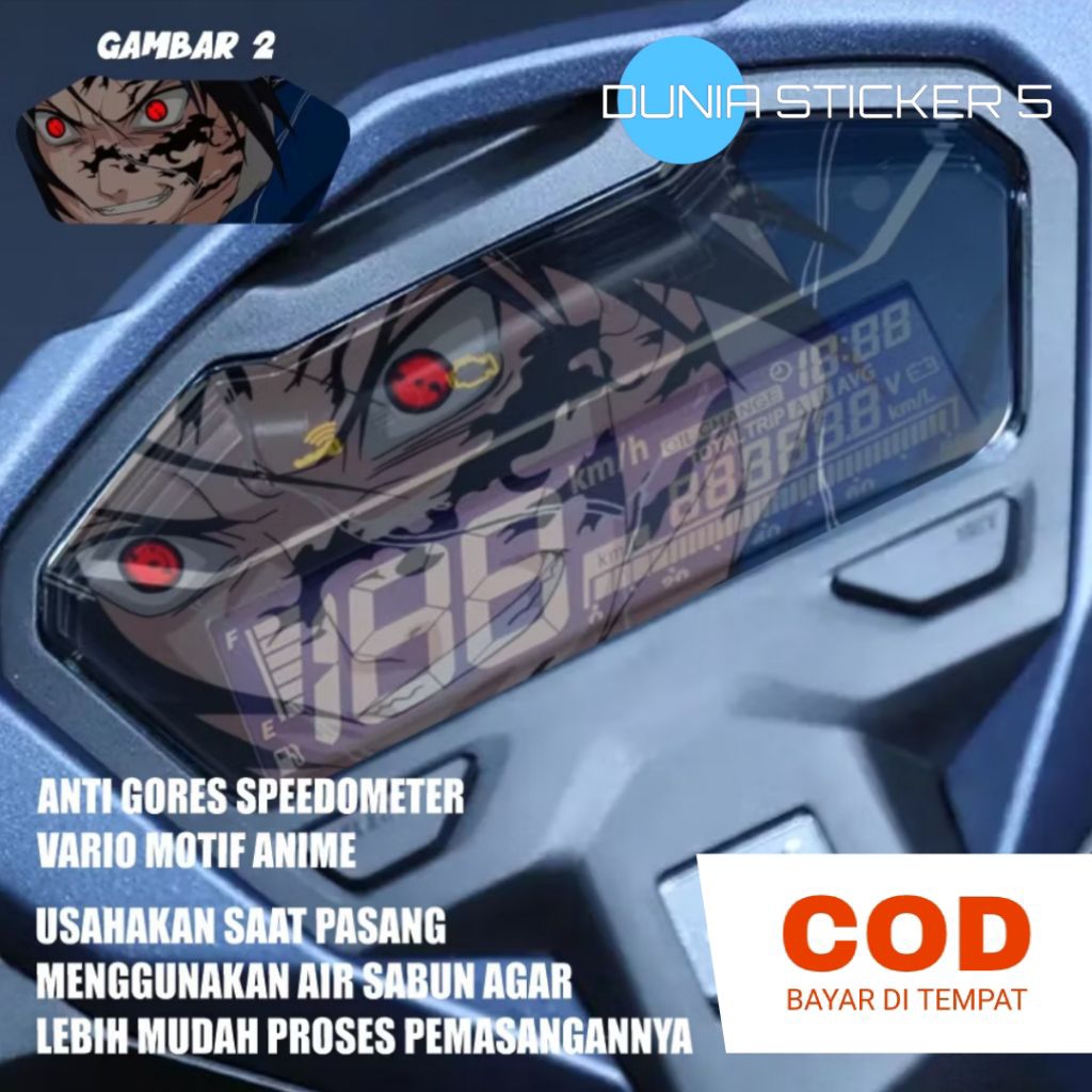 Sticker antigores speedometer vario new 125/150 tahun 2018-2023