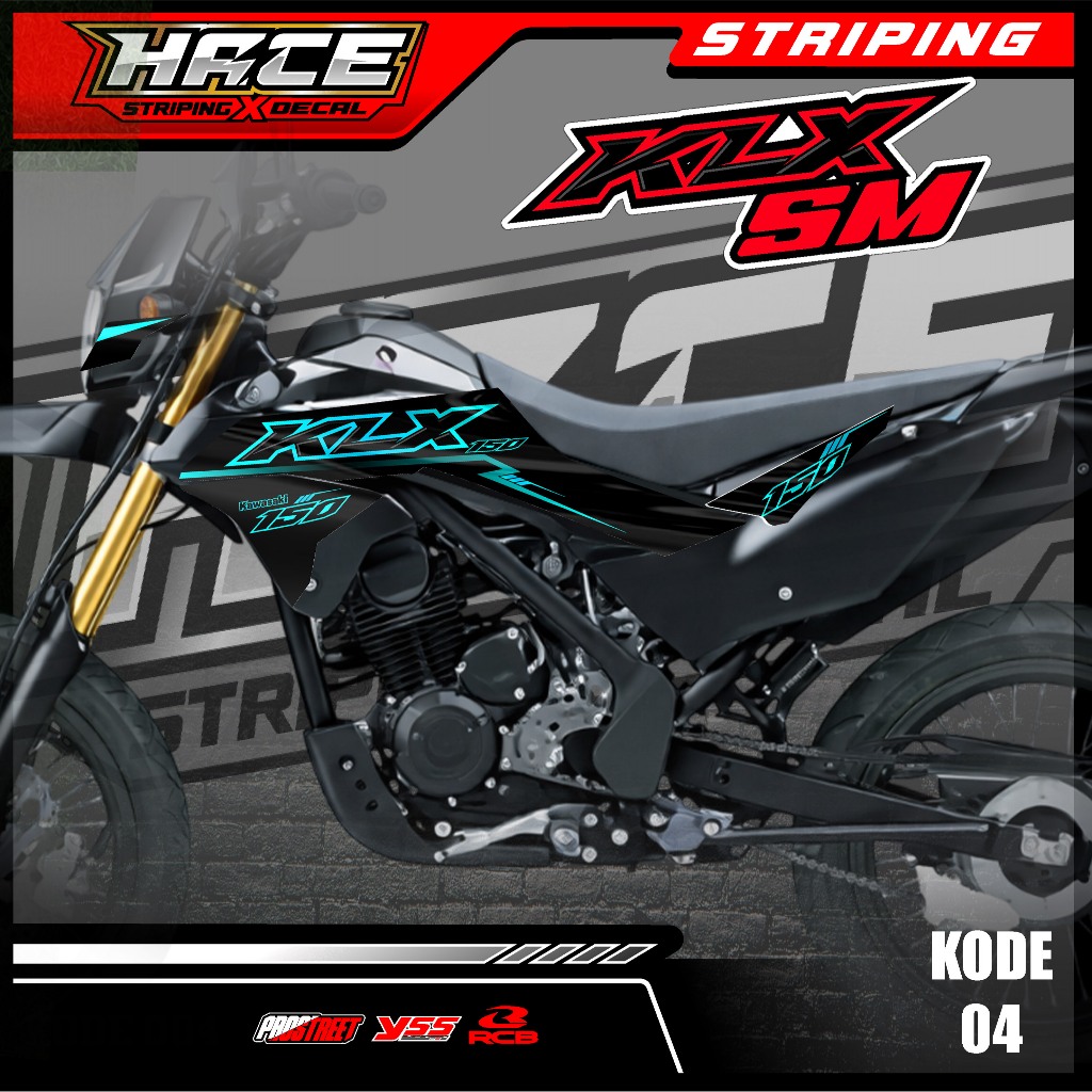 04 STRIPING STICKER KLX 150 SM-STRIPING KLX 150 SM