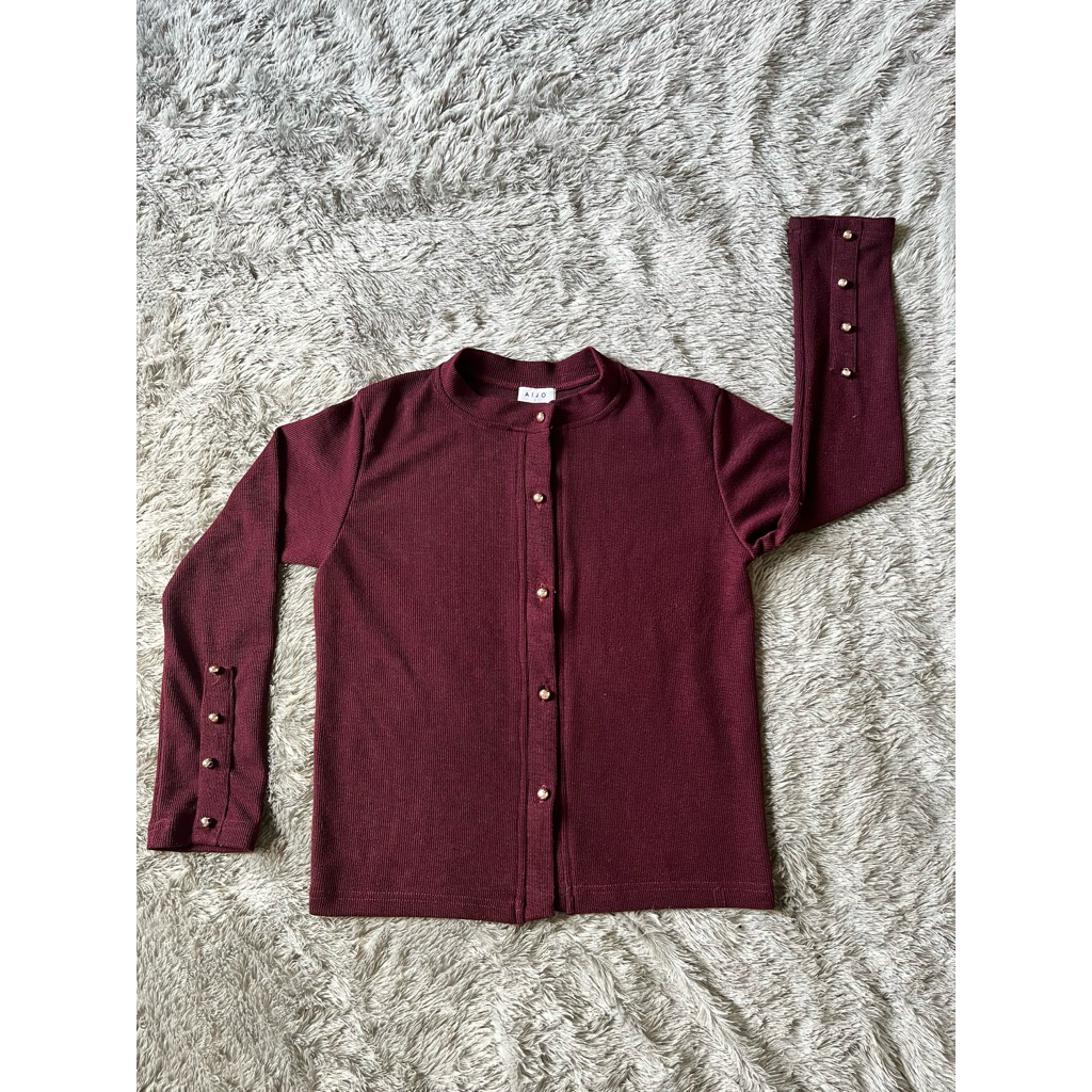 CARDIGAN MAROON