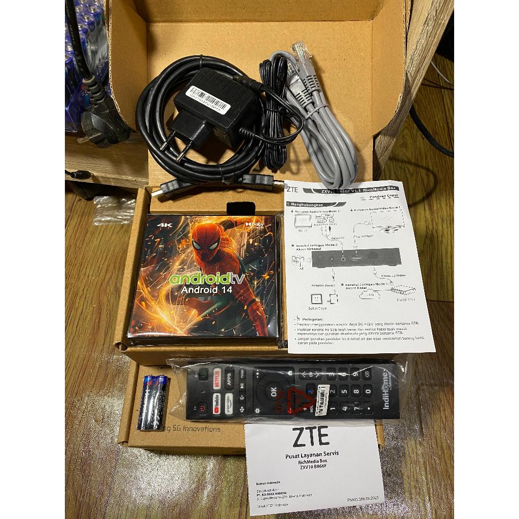 STB B866F V1.1 OS14 Android TV Box 2GB/32GB proyektor Second like new