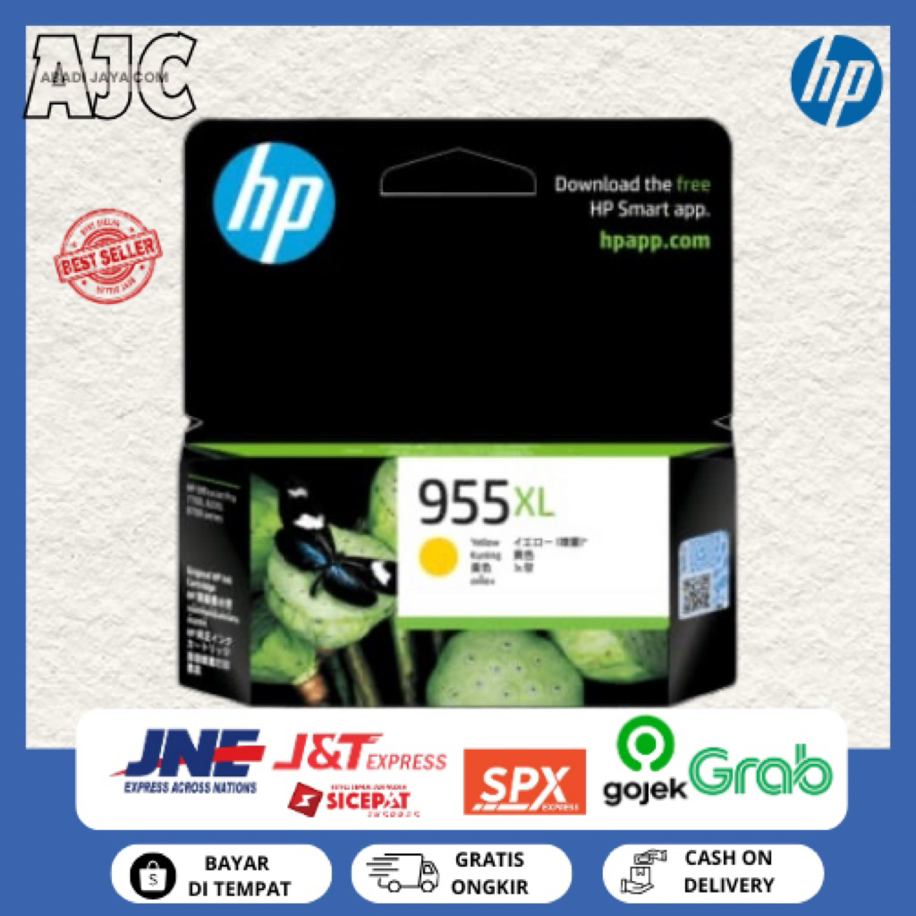 (Original 100%) Tinta Cartridge HP 955XL Untuk Tipe Printer HP OfficeJet Pro 7720  7740 8210 8710 87