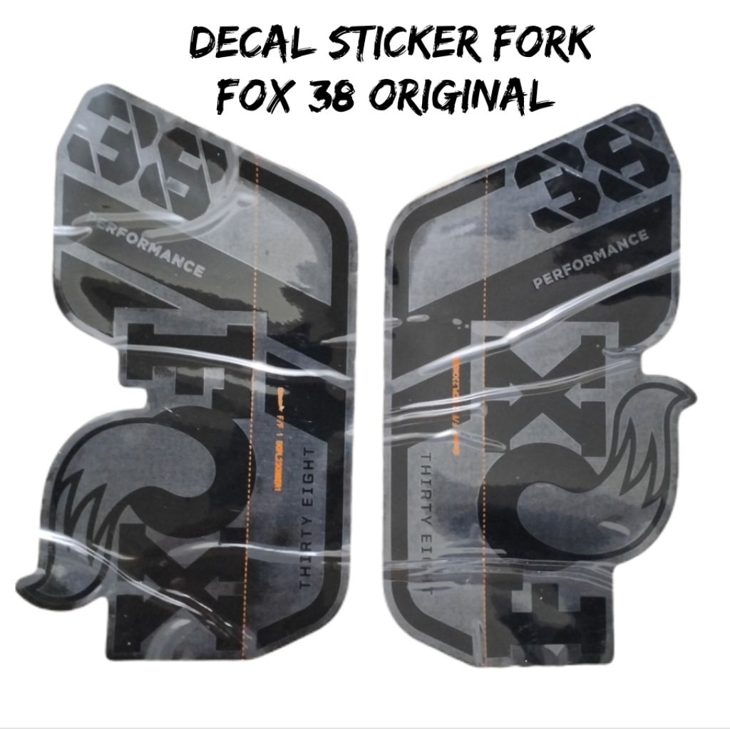 Decal sticker Fork FOX 38 original stiker fork sepeda FOX 38