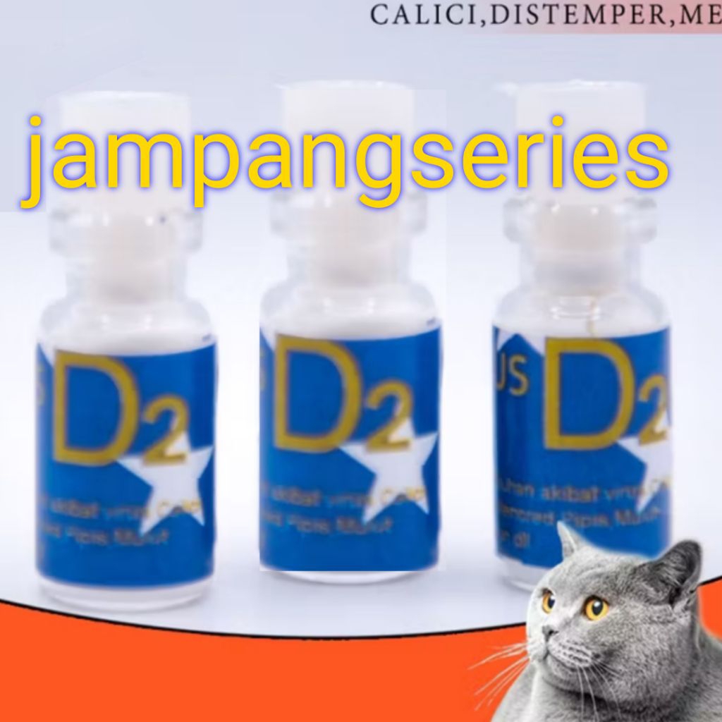 Anti virus D2 bubuk vitamin anti virus untuk kucing