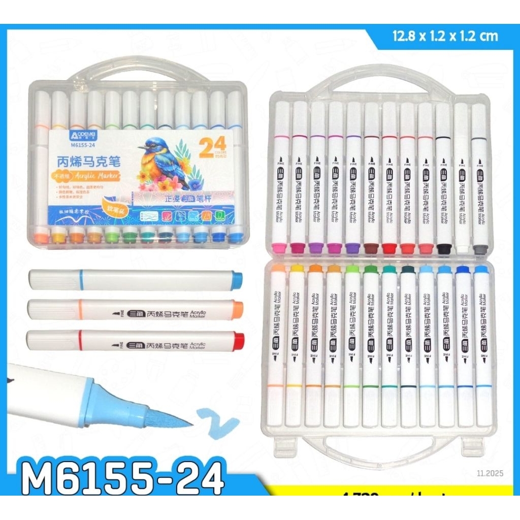 Spidol Acrylic 24 Warna Odemei