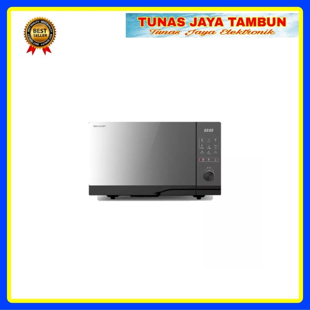 Sharp R-225DFB Microwave Oven 25L Flatbed Touch Control Hitam