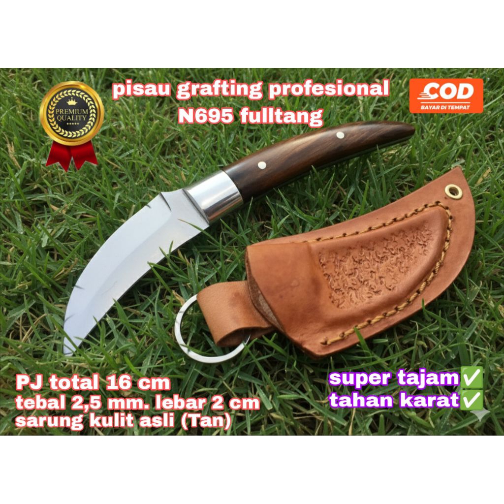Pisau Grafting Profesional N695 Fulltang / Pisau dapur super tajam