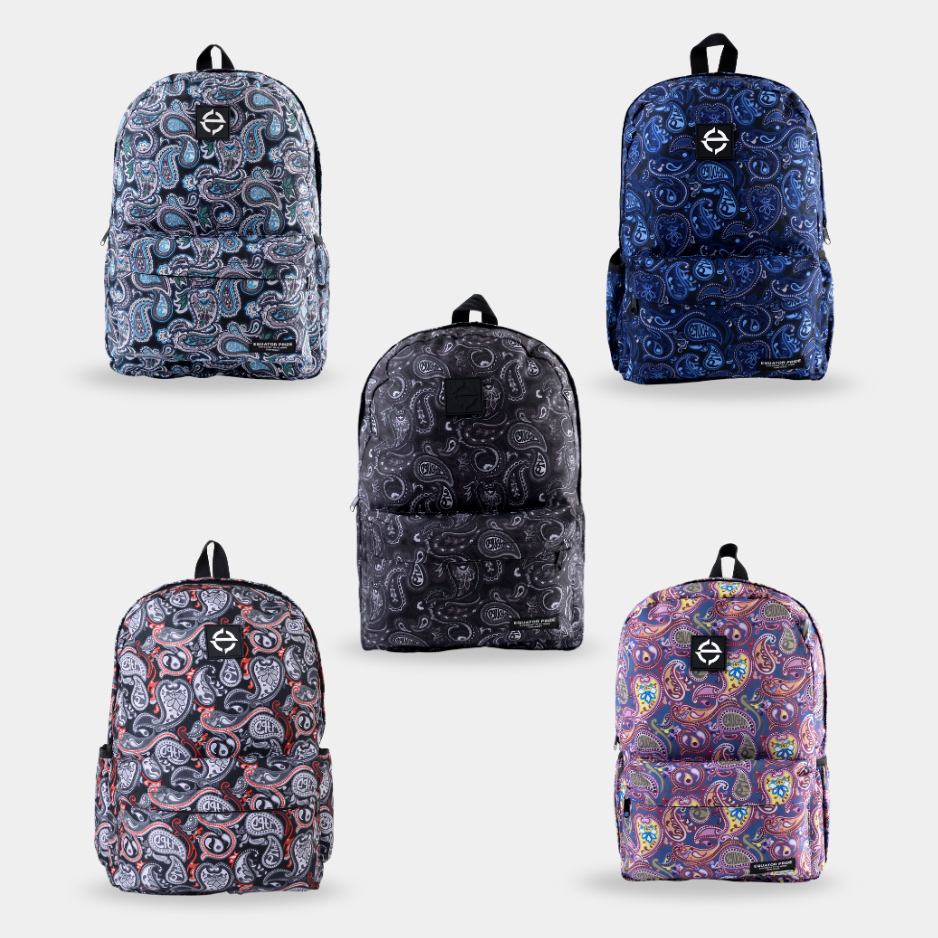 Equator Pride - Tas Ransel Laptop - Backpak Paisley - Tas Daily - Bagpack Sekolah - Tas Gendong