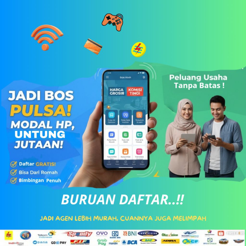 Pendaftaran Agen Pulsa, Kuota & PPOB Termurah