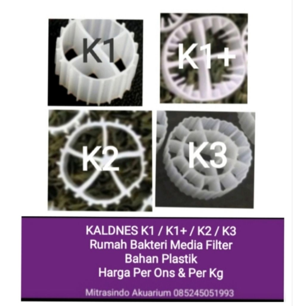 Kaldness 500 gr  K1+ K2 K3 Media Filter Kolam Aquarium