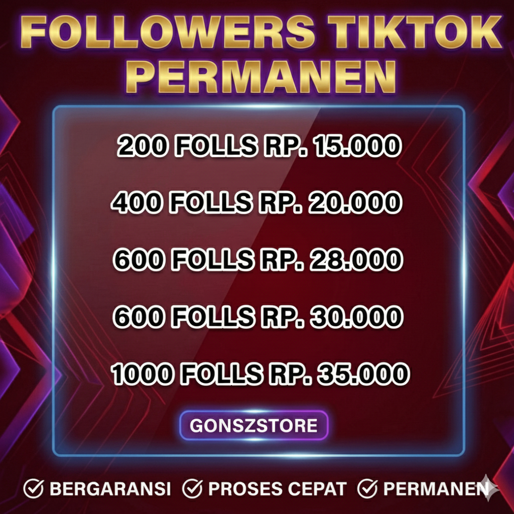 Pengikut Tiktok Bergaransi Followers TikTok - Real, Aman Cepat Folls Tiktok Premium