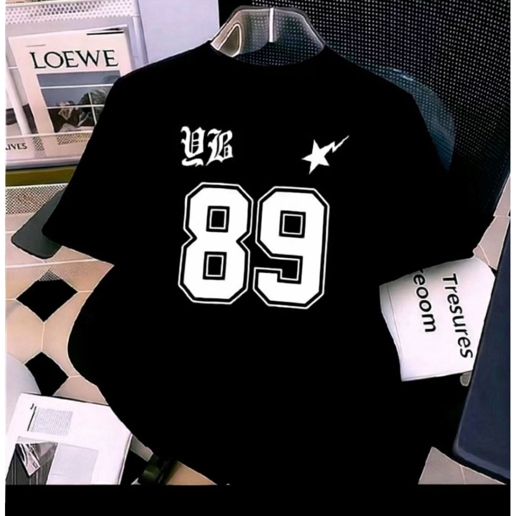Kaos  dewasa  dan anak bisa couple  T-shirt No 89 Atasan Motif Baju Jersey Olahraga Nomor Angka 89 k